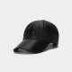 Black crocodile-patterned durable baseball cap