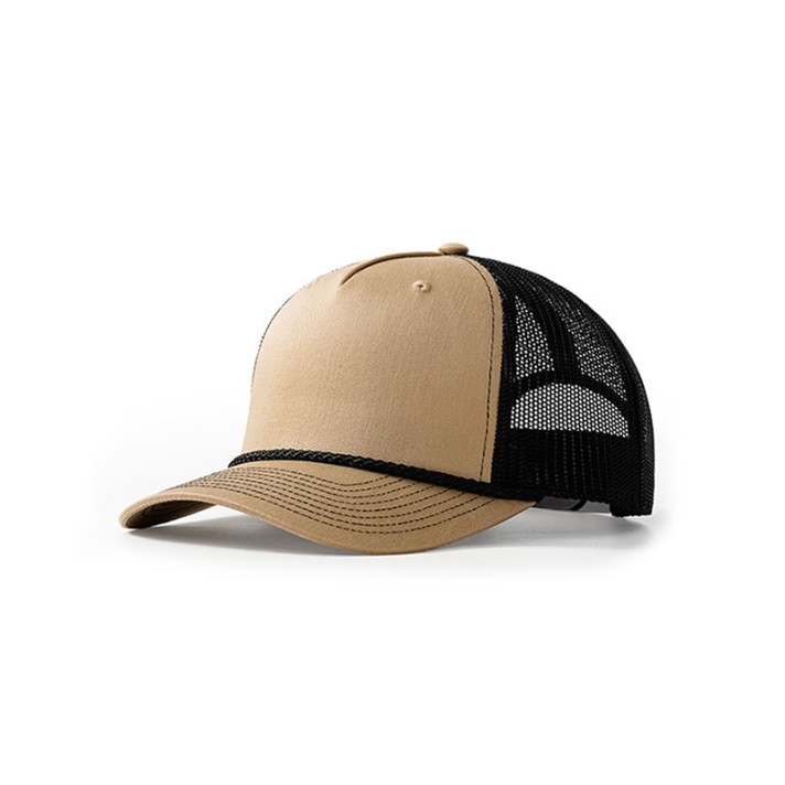 Color-blocked mesh breathable baseball cap