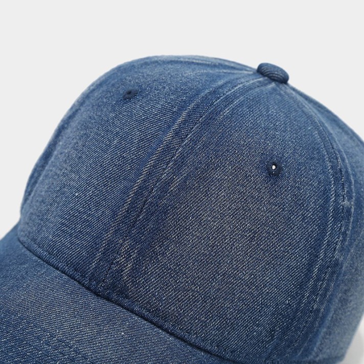 Washed and faded denim baseball cap Washed and faded denim baseball cap