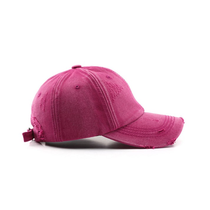 Washed and distressed vintage baseball cap