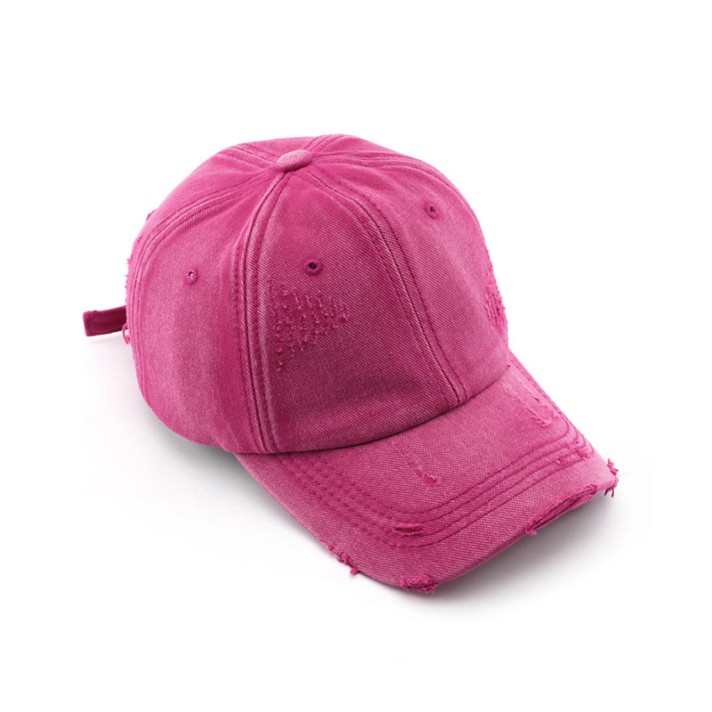 Washed and distressed vintage baseball cap