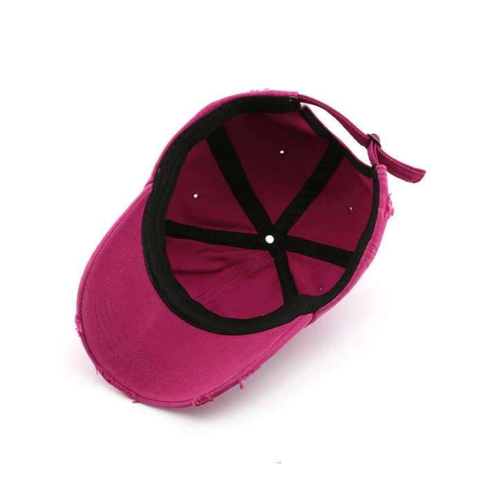 Washed and distressed vintage baseball cap