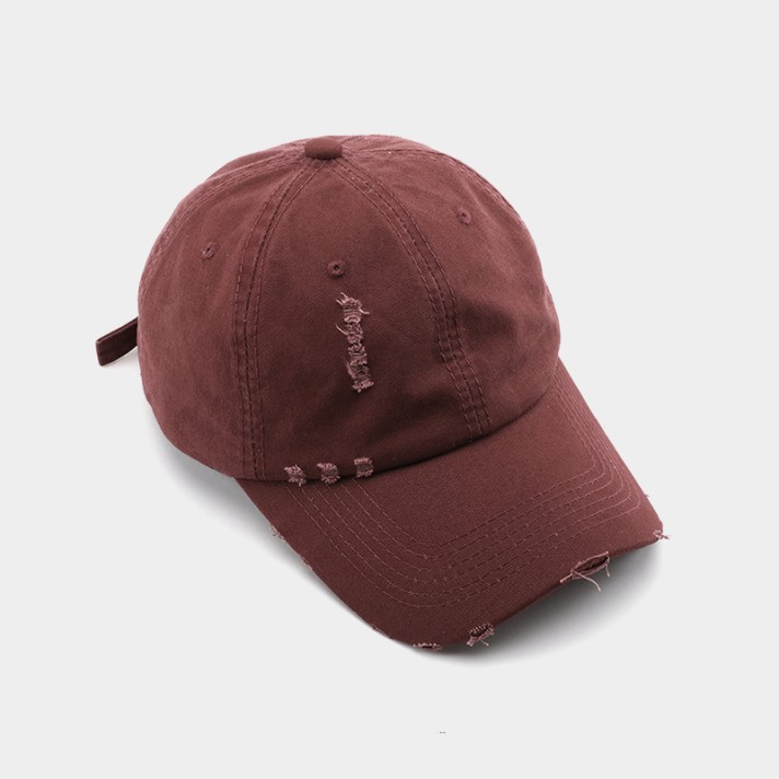 Worn-out washed breathable baseball cap