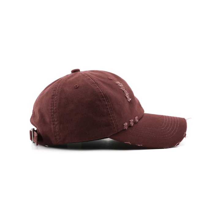 Worn-out washed breathable baseball cap