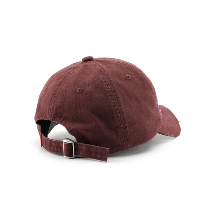 Worn-out washed breathable baseball cap