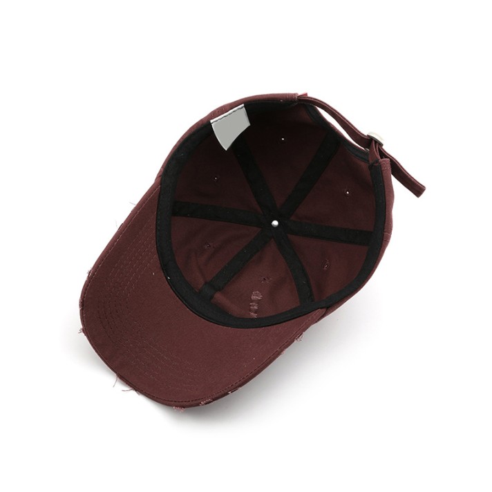 Worn-out washed breathable baseball cap