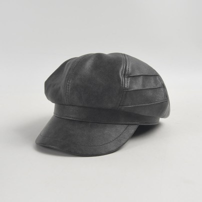 Stylish and comfortable leather beret