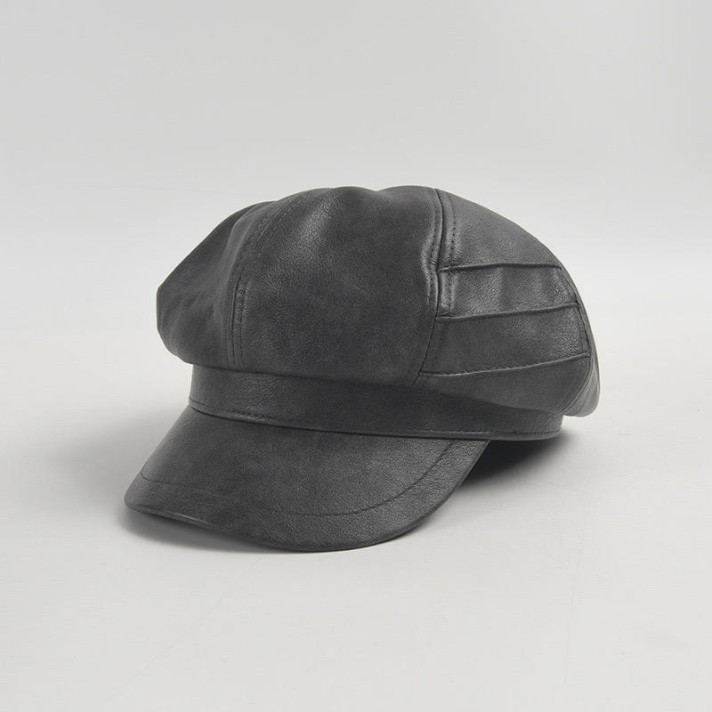 Stylish and comfortable leather beret
