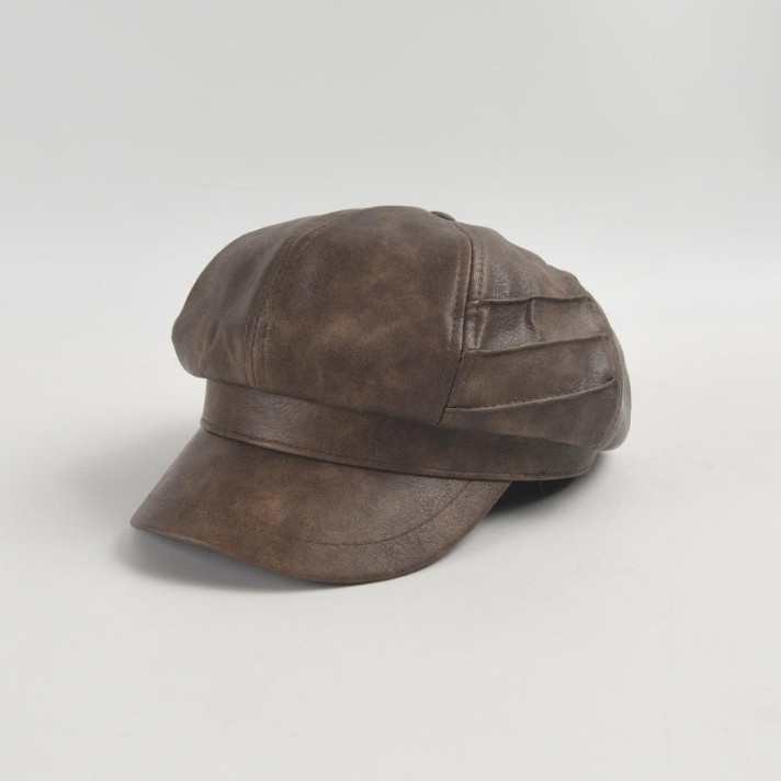 Stylish and comfortable leather beret