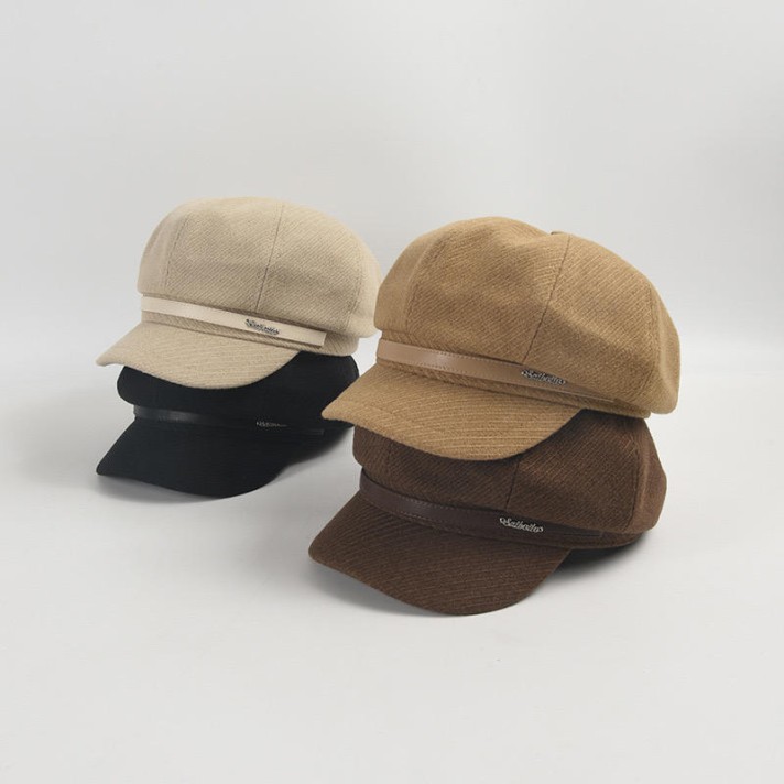 Casual twill warm and comfortable beret