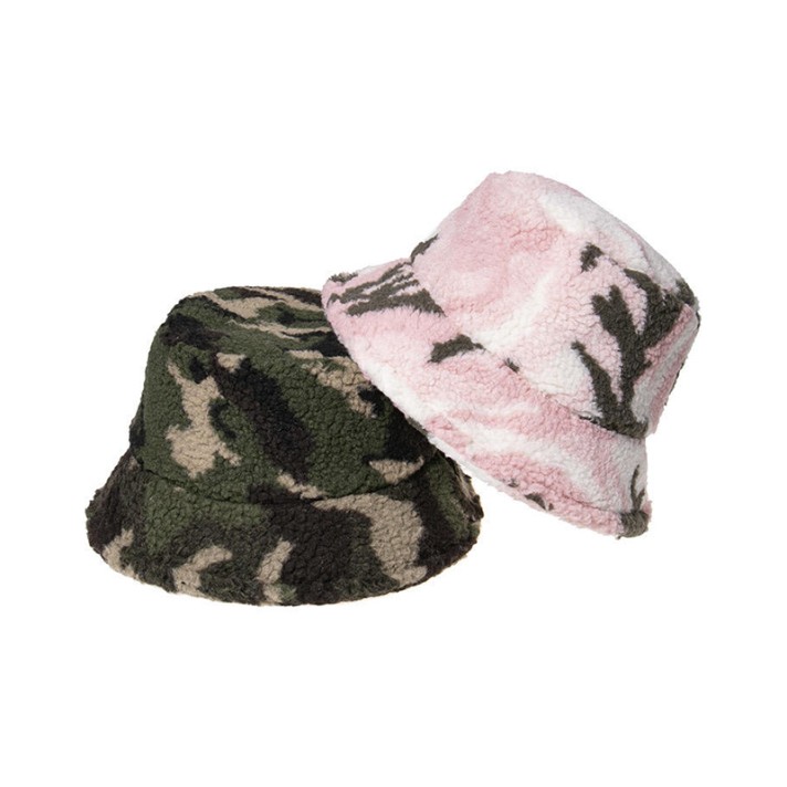 Camouflage comfortable and warm bucket hat