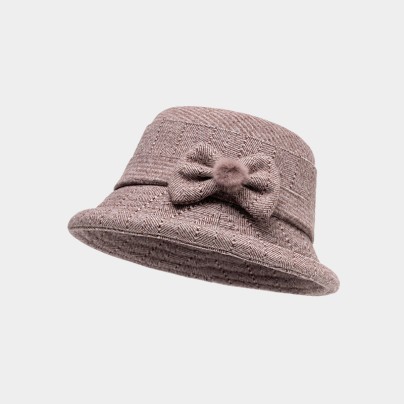 Winter warm and comfortable wool bucket hat