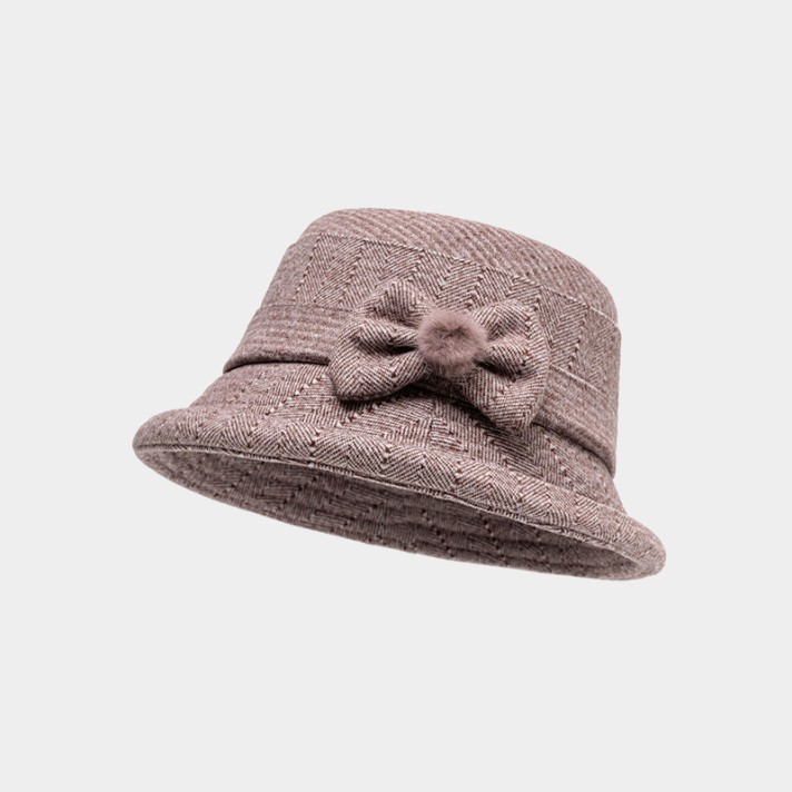 Winter warm and comfortable wool bucket hat