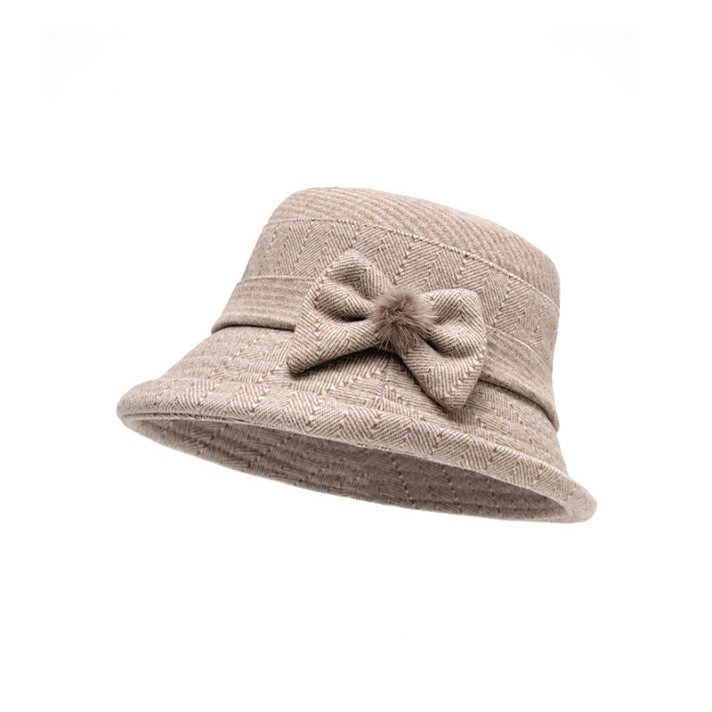 Winter warm and comfortable wool bucket hat