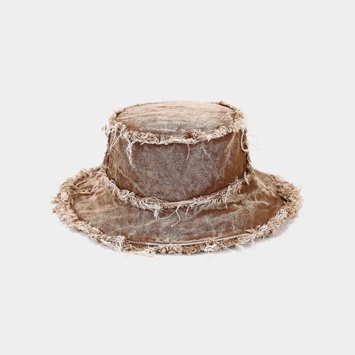 Vintage washed and distressed bucket hat
