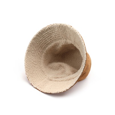 High-quality warm double-sided bucket hat