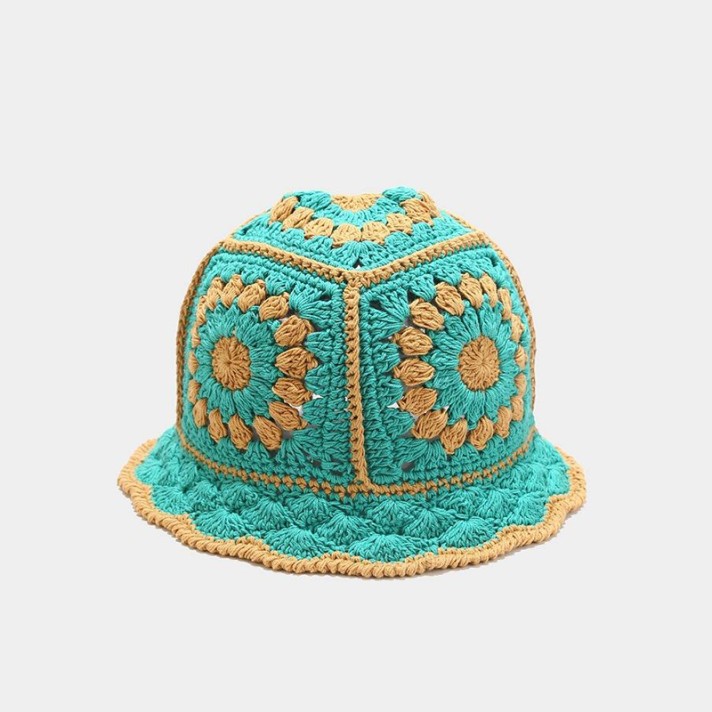 Stylish patterned crochet bucket hat
