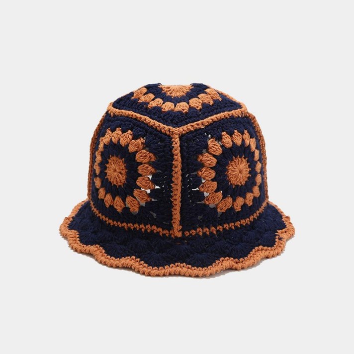 Stylish patterned crochet bucket hat