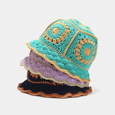 Stylish patterned crochet bucket hat