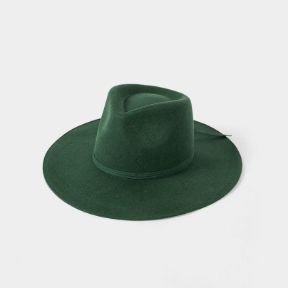 Fashionable ribbon bow wool felt hat