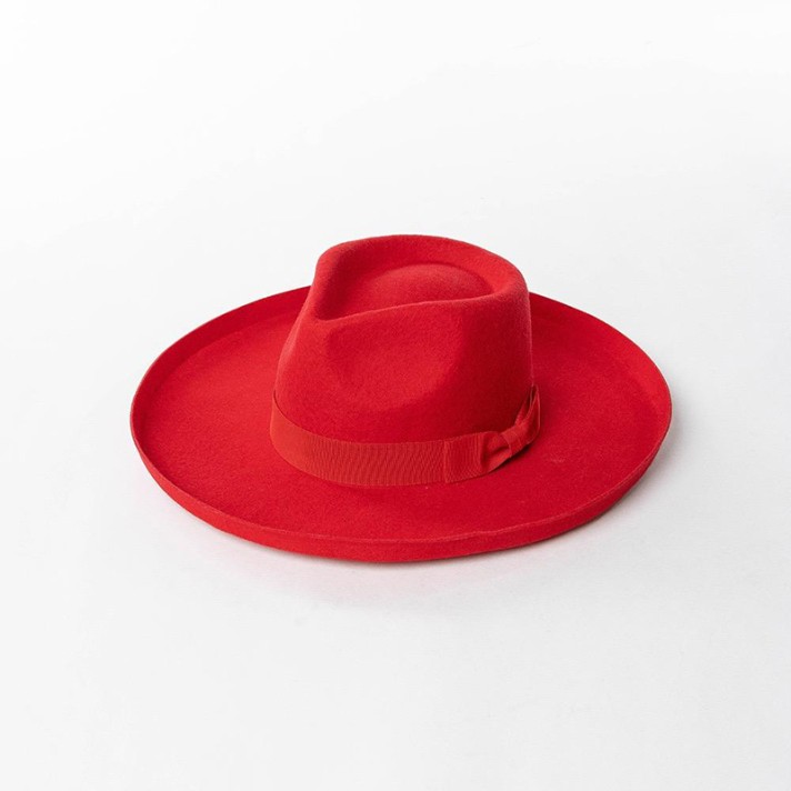 Stylish studded western cowboy soft felt hat