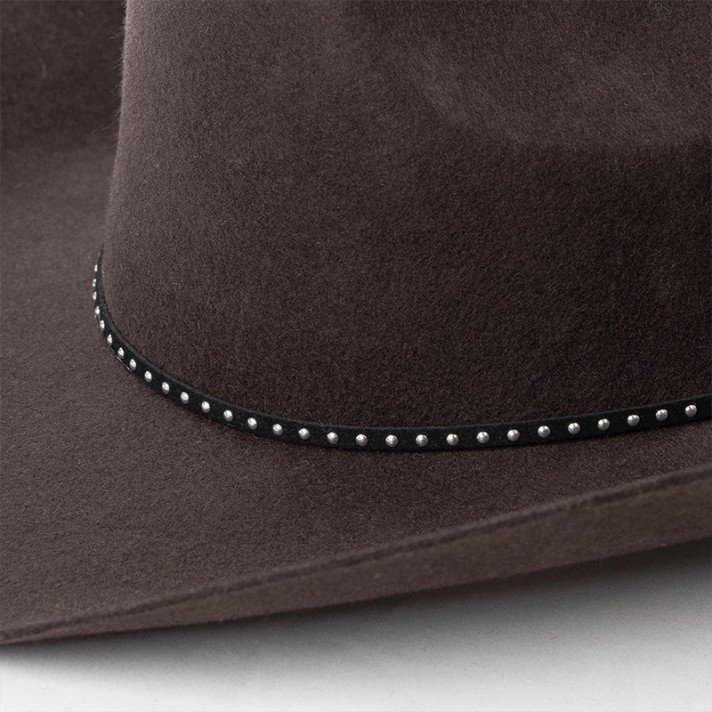 High-quality wide-brimmed wool felt hat