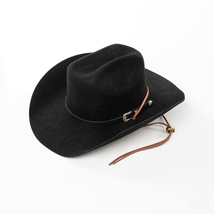 Outdoor wool Western cowboy fedora hat