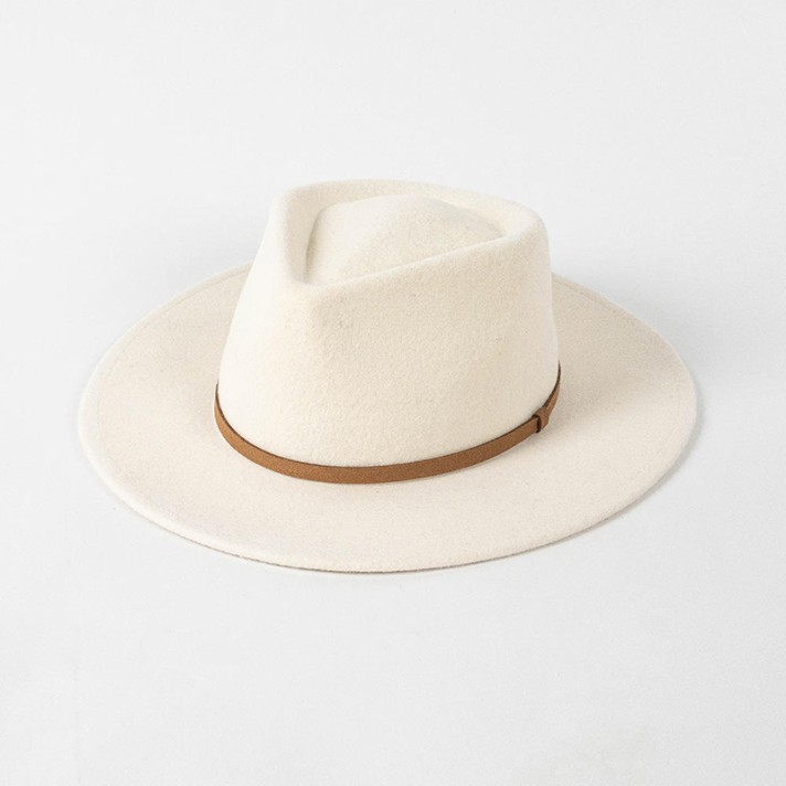 New simple wide-brimmed wool felt hat New simple wide-brimmed wool felt hat