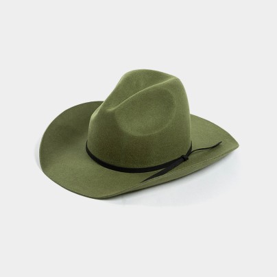 Autumn rolled-up comfortable wool felt hat