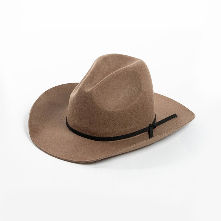 Autumn rolled-up comfortable wool felt hat