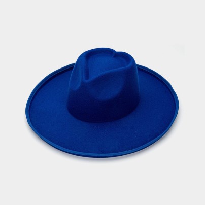 Heart-shaped wide-brimmed felt hat