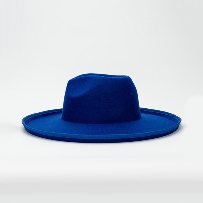 Heart-shaped wide-brimmed felt hat