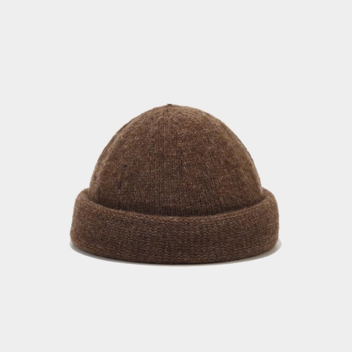 Simple outdoor warm wool knitted hat