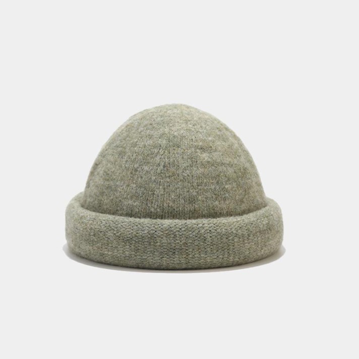 Simple outdoor warm wool knitted hat