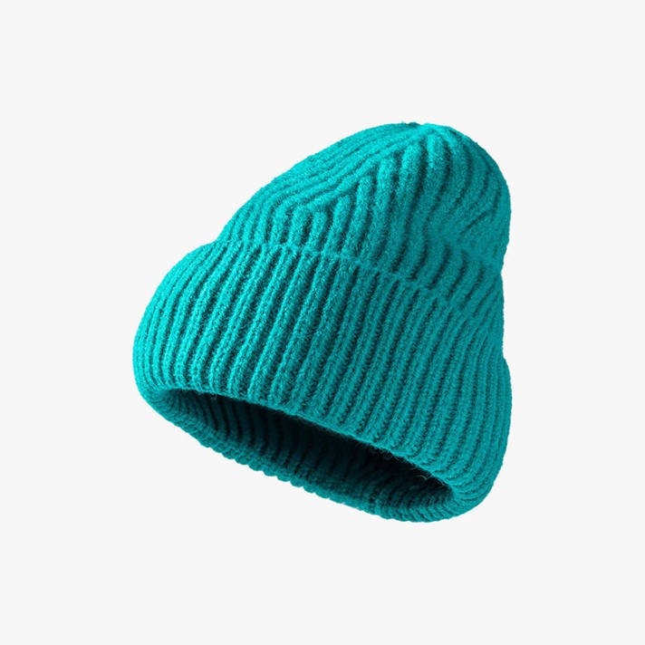 Stylish striped thick and warm knitted hat