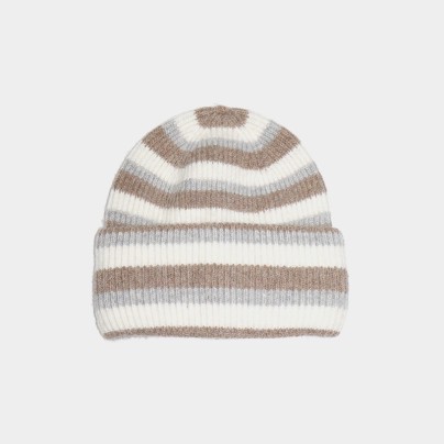 New warm and thick striped knit hat