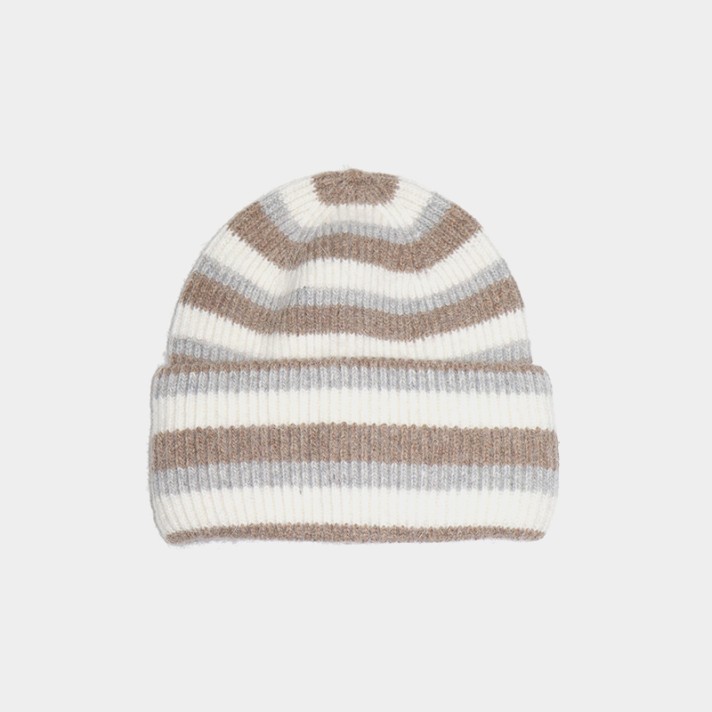 New warm and thick striped knit hat