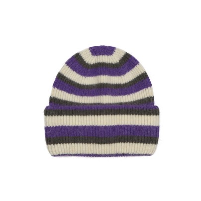 New warm and thick striped knit hat
