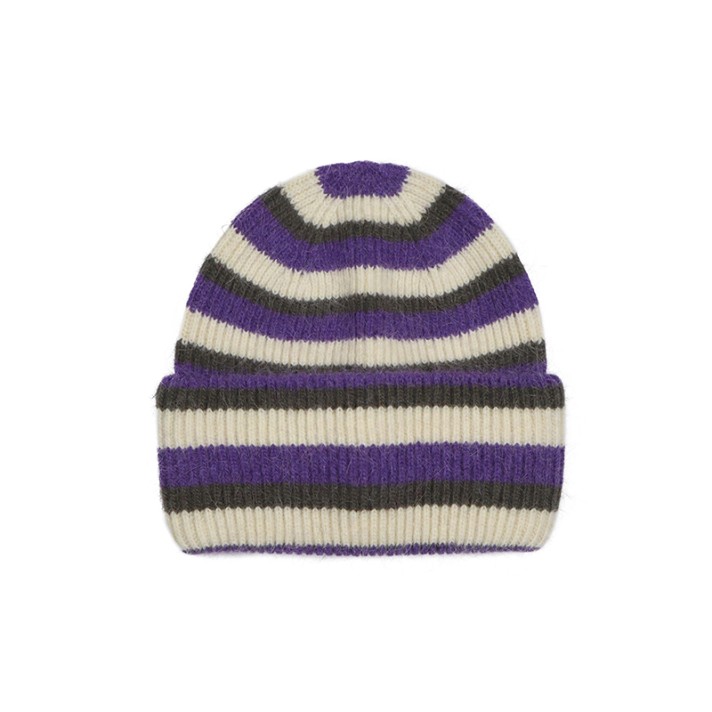 New warm and thick striped knit hat New warm and thick striped knit hat