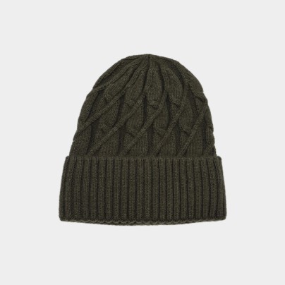 Thickened warm outdoor jacquard knitted hat