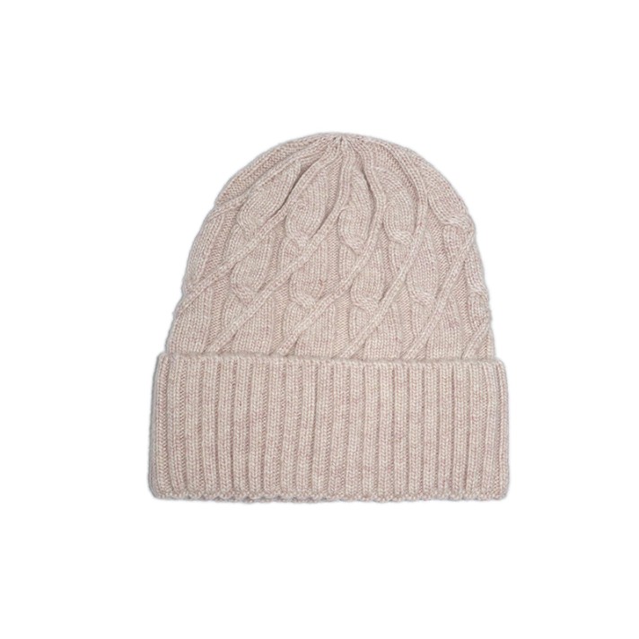 Thickened warm outdoor jacquard knitted hat