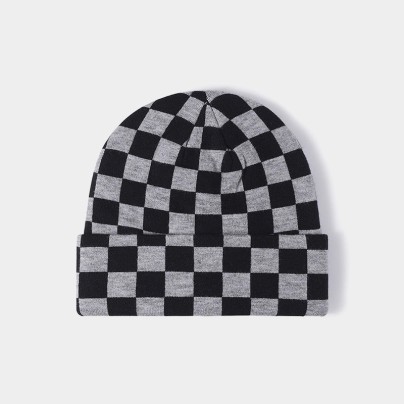 Mesh pattern comfortable knit hat