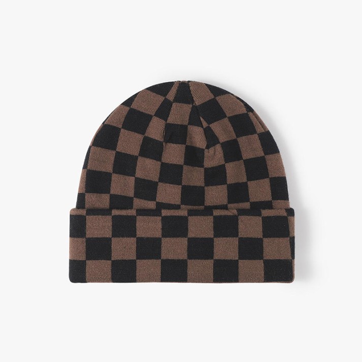 Mesh pattern comfortable knit hat