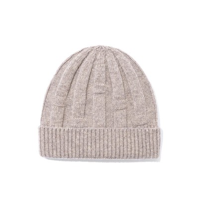 Thickened warm dome jacquard knitted hat