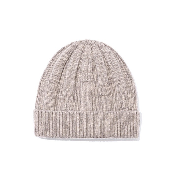 Thickened warm dome jacquard knitted hat