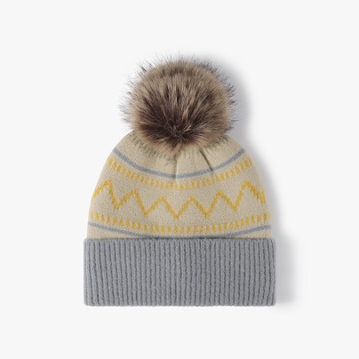 Stylish winter warm thick knitted hat