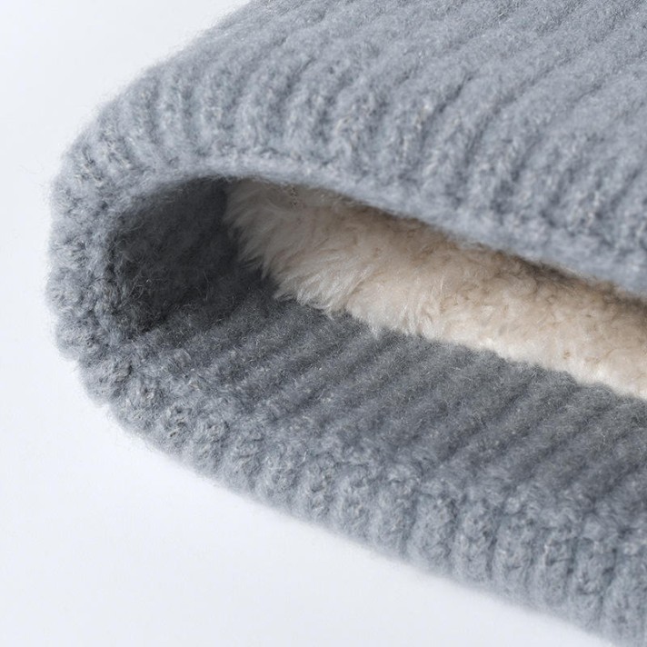 Stylish winter warm thick knitted hat