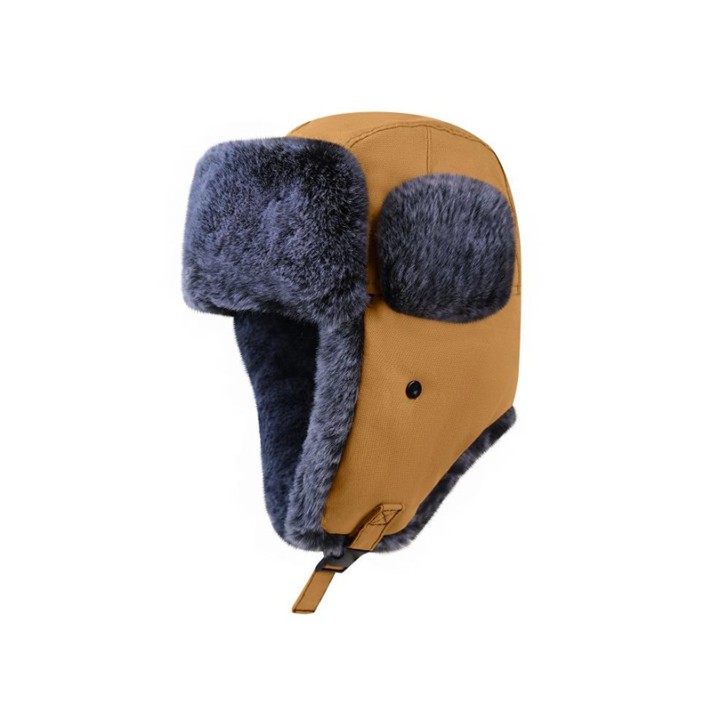 Windproof outdoor warm fleece hat