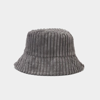 High-quality winter corduroy plush hat