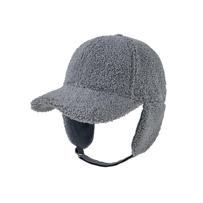 Autumn warm ear-covering fleece hat
